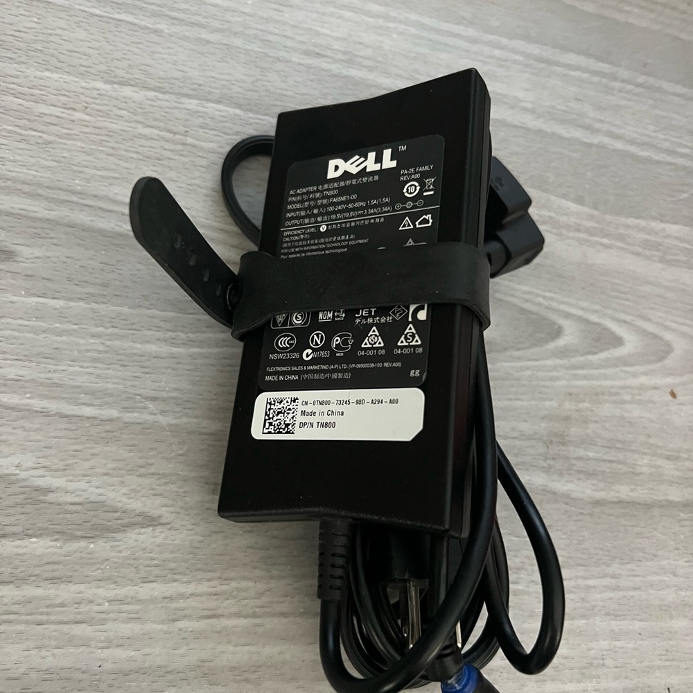 Dell charger for model FA 65 NE1-00.